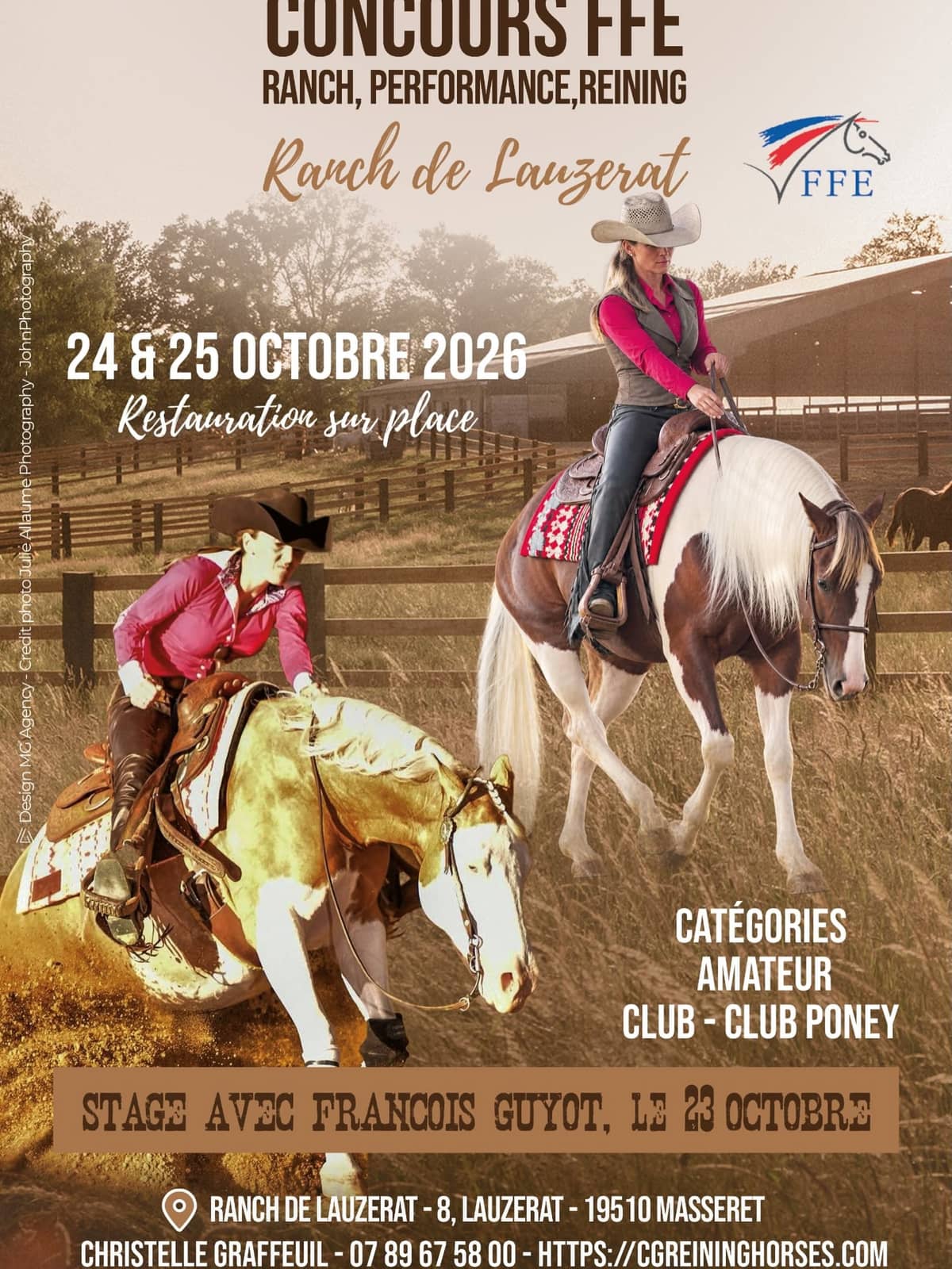 Illustration de l'événement : Concours équitation FFE - Ranch, Performance, Reining
