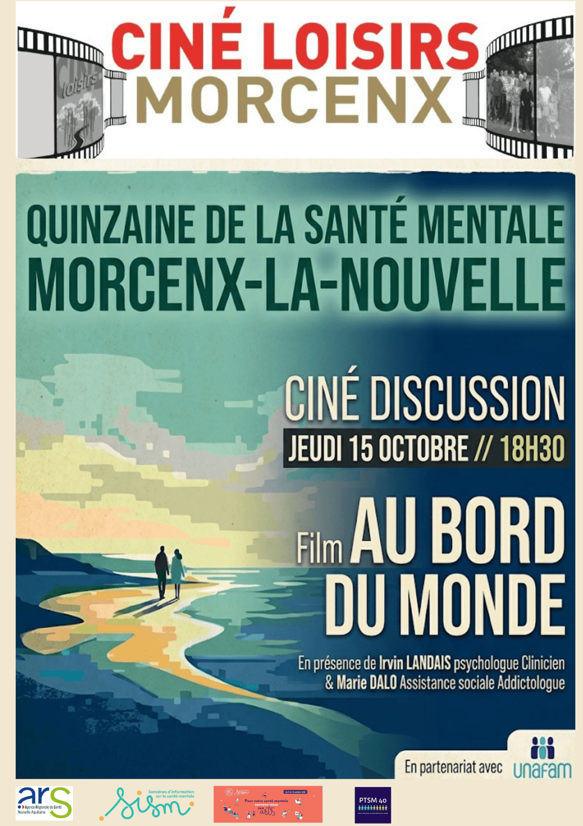 Illustration de l'événement : Ciné Discussion - film "Au bord du monde"