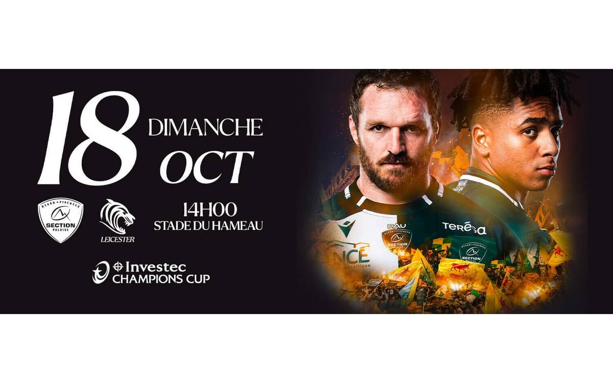 Illustration de l'événement : Rugby Champions Cup - Section Vs Leicester