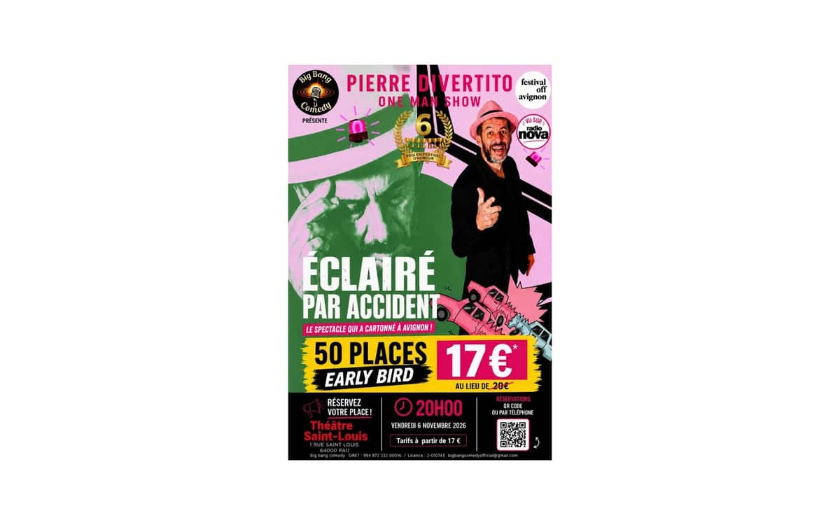 Illustration de l'événement : Pierre Divertito - "Eclairé par accident"
