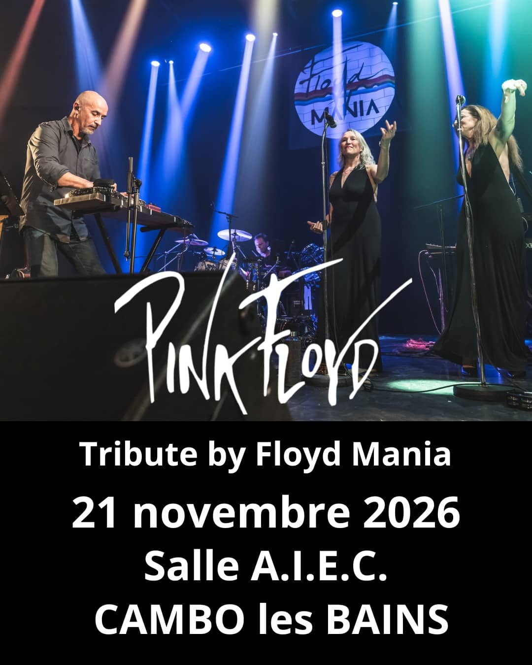Illustration de l'événement : Concert "Pink Floyd" mené par le tribute band Floyd Mania