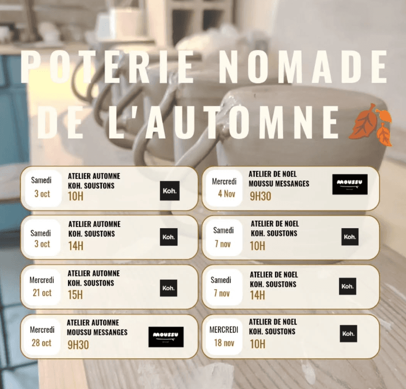 Illustration de l'événement : Atelier poterie au moussu