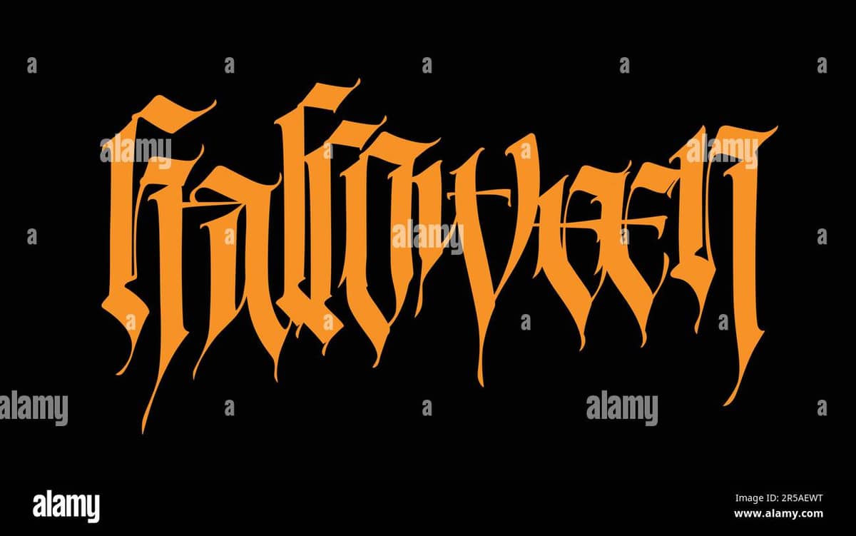 Illustration de l'événement : Atelier Adulte et enfant - Fêtons Halloween en calligraphie gothique