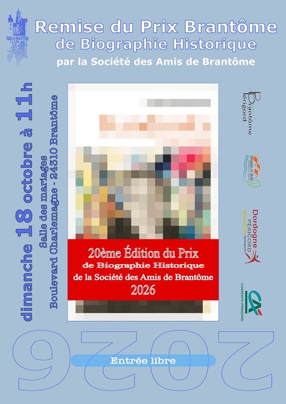Illustration de l'événement : Prix littéraire de biographie historique Brantôme 2026