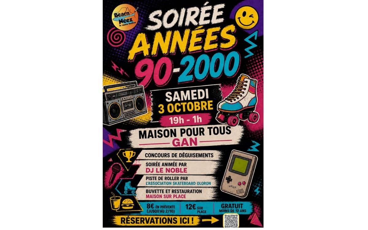 Illustration de l'événement : Soirée années 90/2000