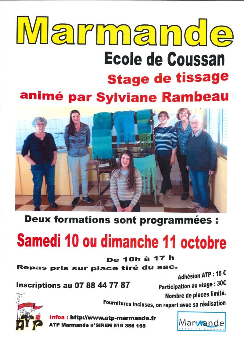 Illustration de l'événement : Stage de Tissage