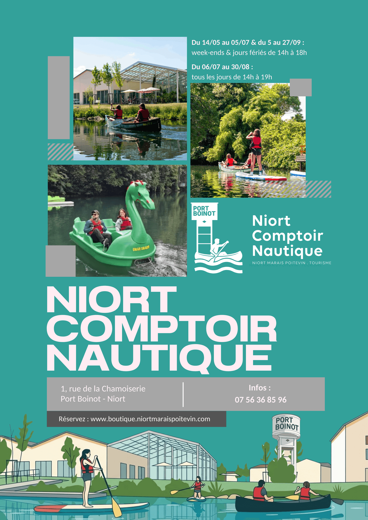 Illustration de l'événement : Niort Comptoir Nautique - Activités nautiques à Port Boinot