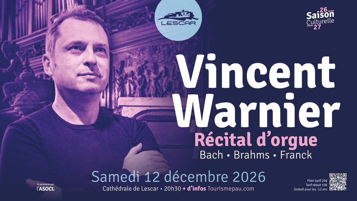 Illustration de l'événement : Concert d'Orgue: Vincent Warnier