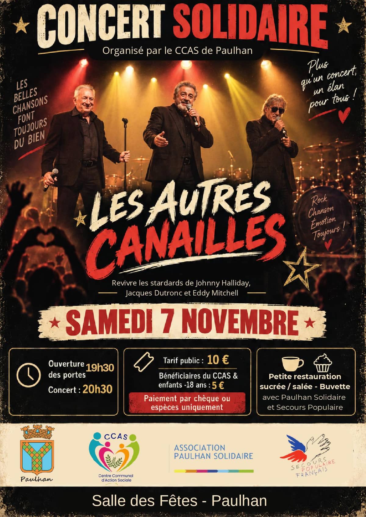 Illustration de l'événement : LES AUTRES CANAILLES EN CONCERT !