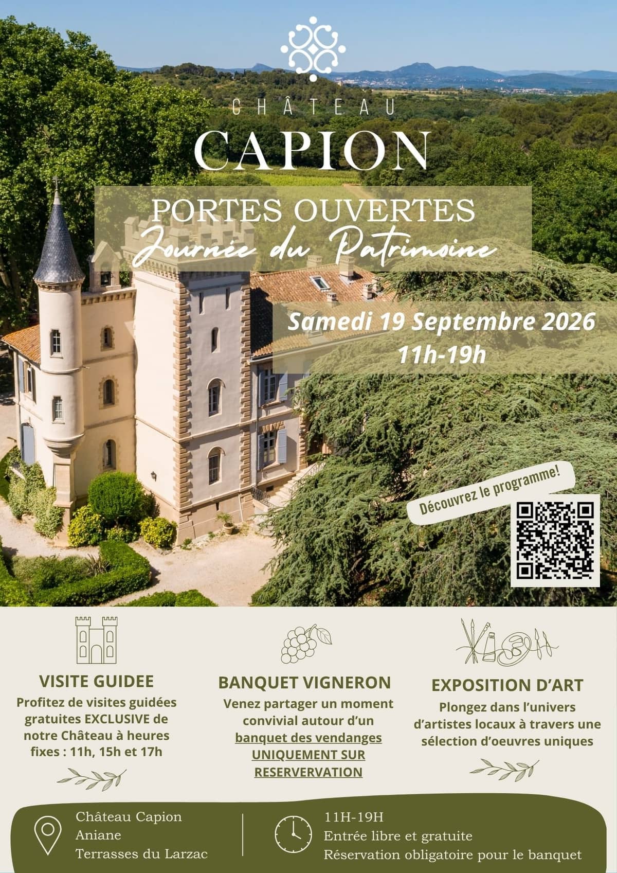 Illustration de l'événement : JOURNÉE DU PATRIMOINE AU CHATEAU CAPION