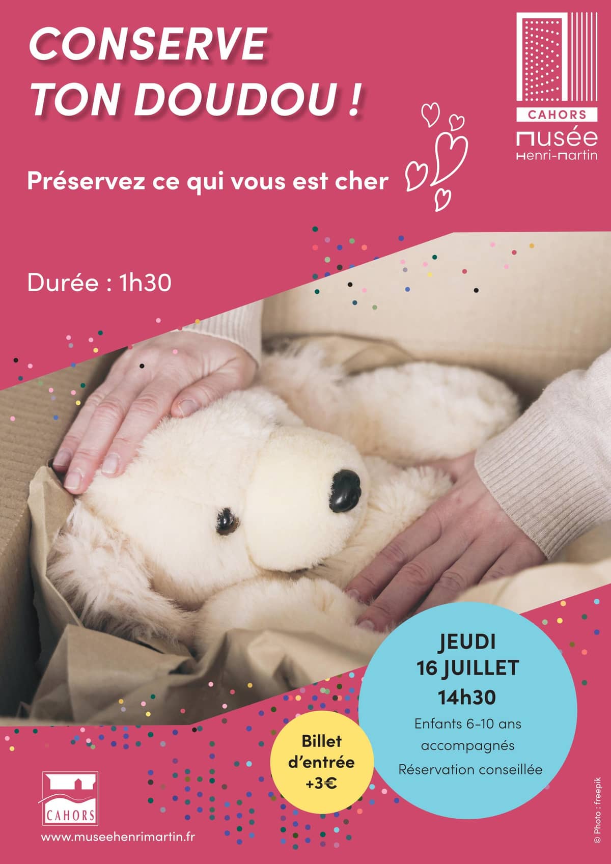 Illustration de l'événement : Conserve ton doudou : visite créative en famille 6-10 ans au Musée Henri Martin