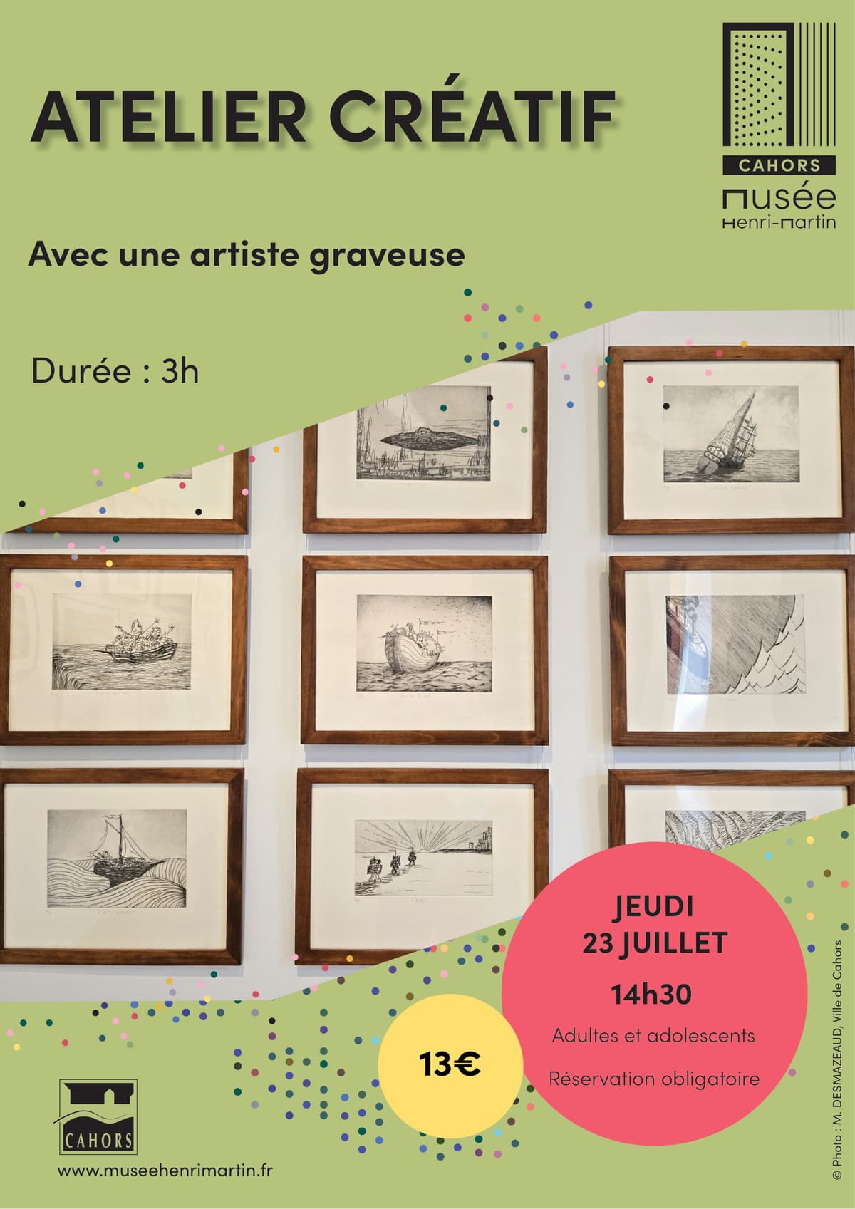 Illustration de l'événement : Atelier gravure au Musée Henri-Martin