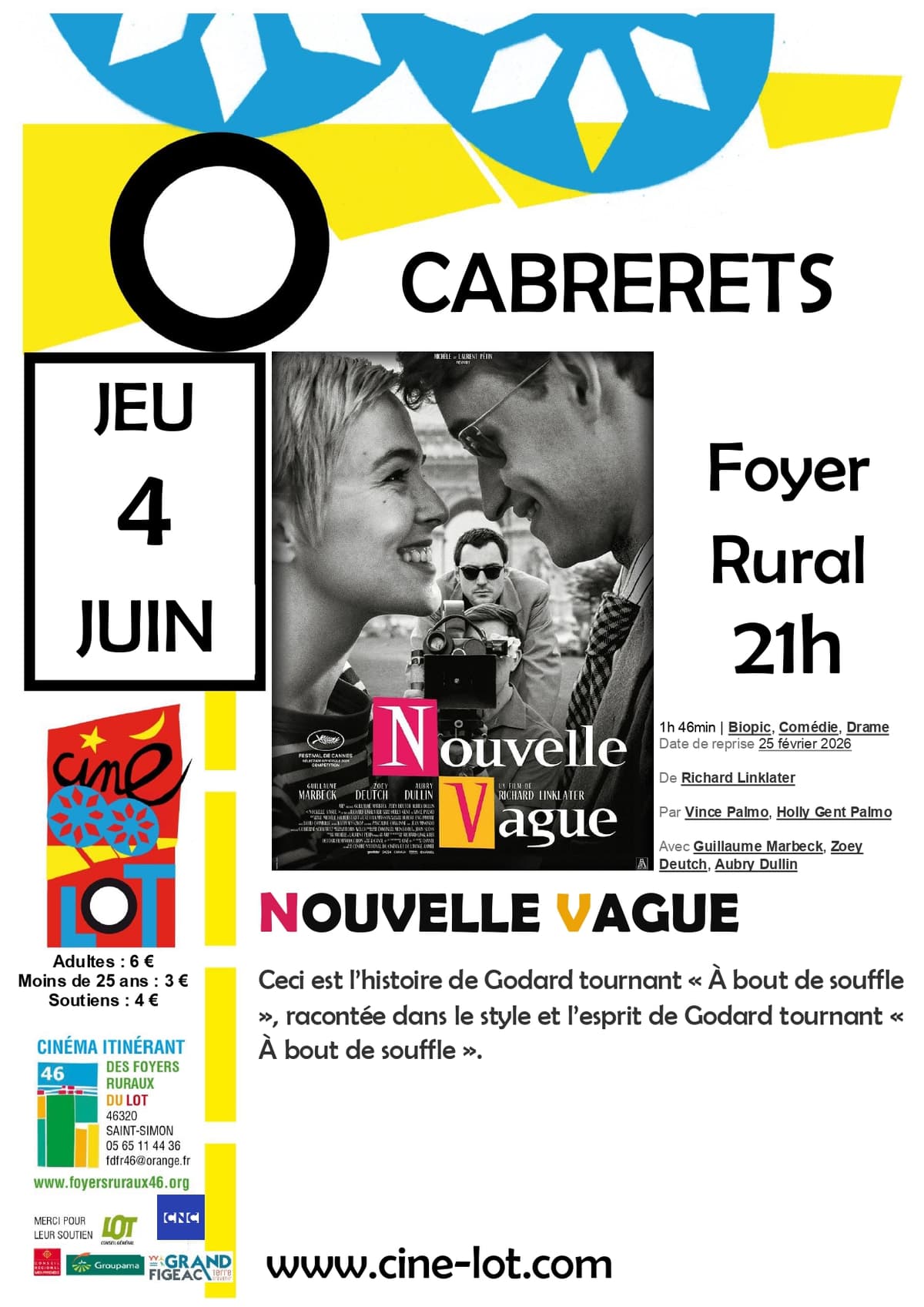 Illustration de l'événement : Ciné-Lot : "Nouvelle Vague"