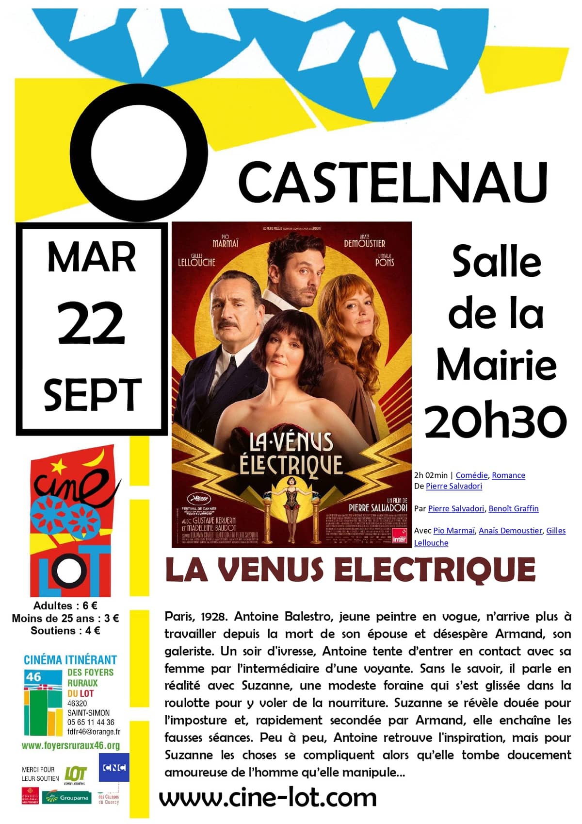 Illustration de l'événement : Ciné-Lot : "La venus électrique"