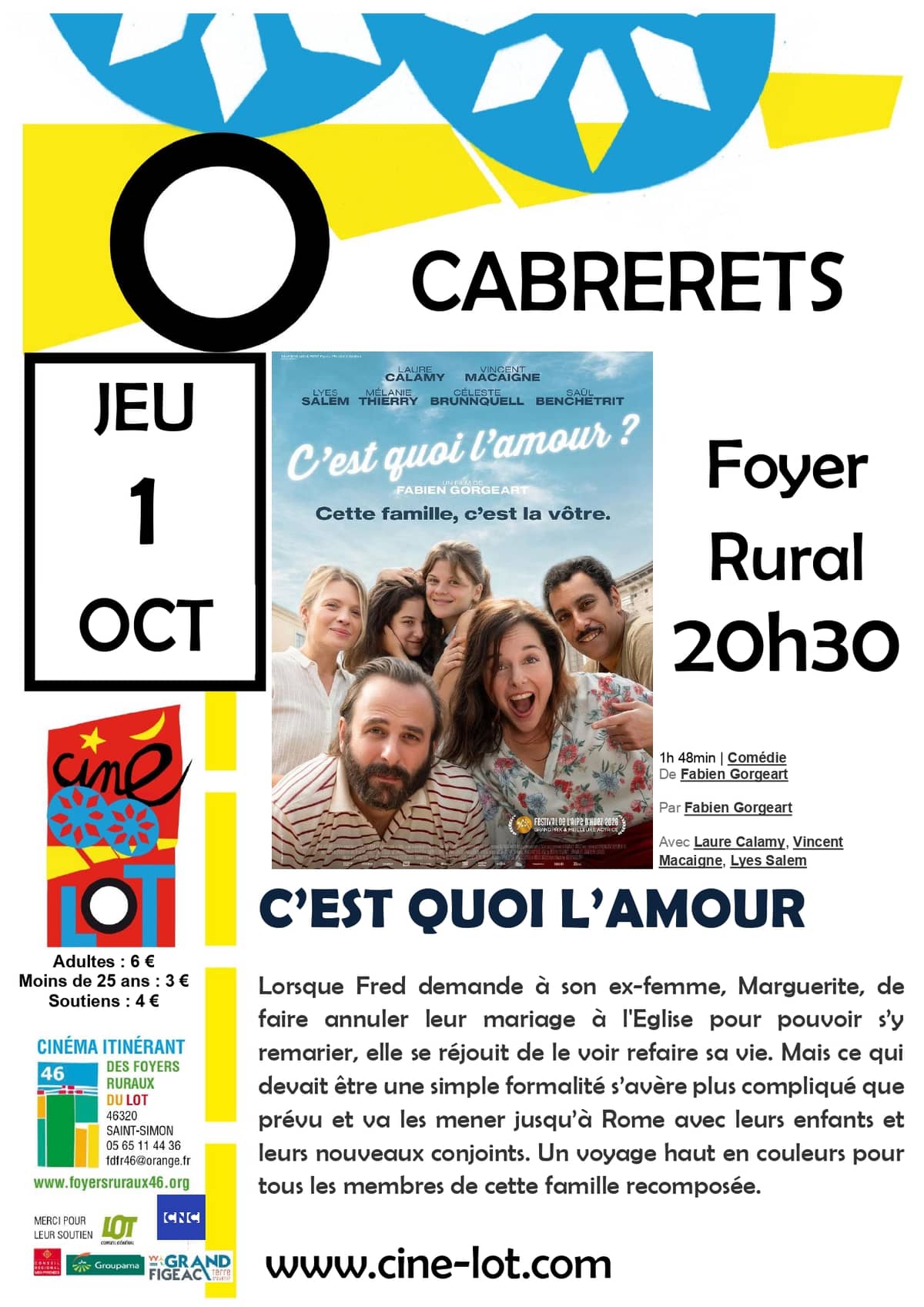 Illustration de l'événement : Ciné-Lot : "C'est quoi l'amour"