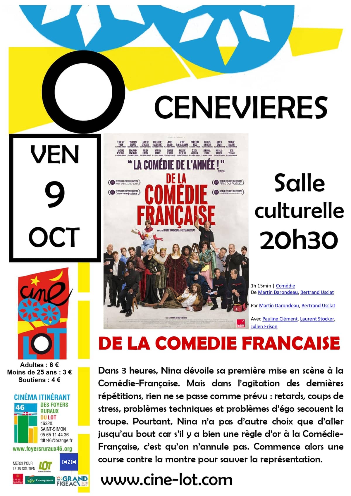 Illustration de l'événement : Ciné-Lot : "De la comédie française"