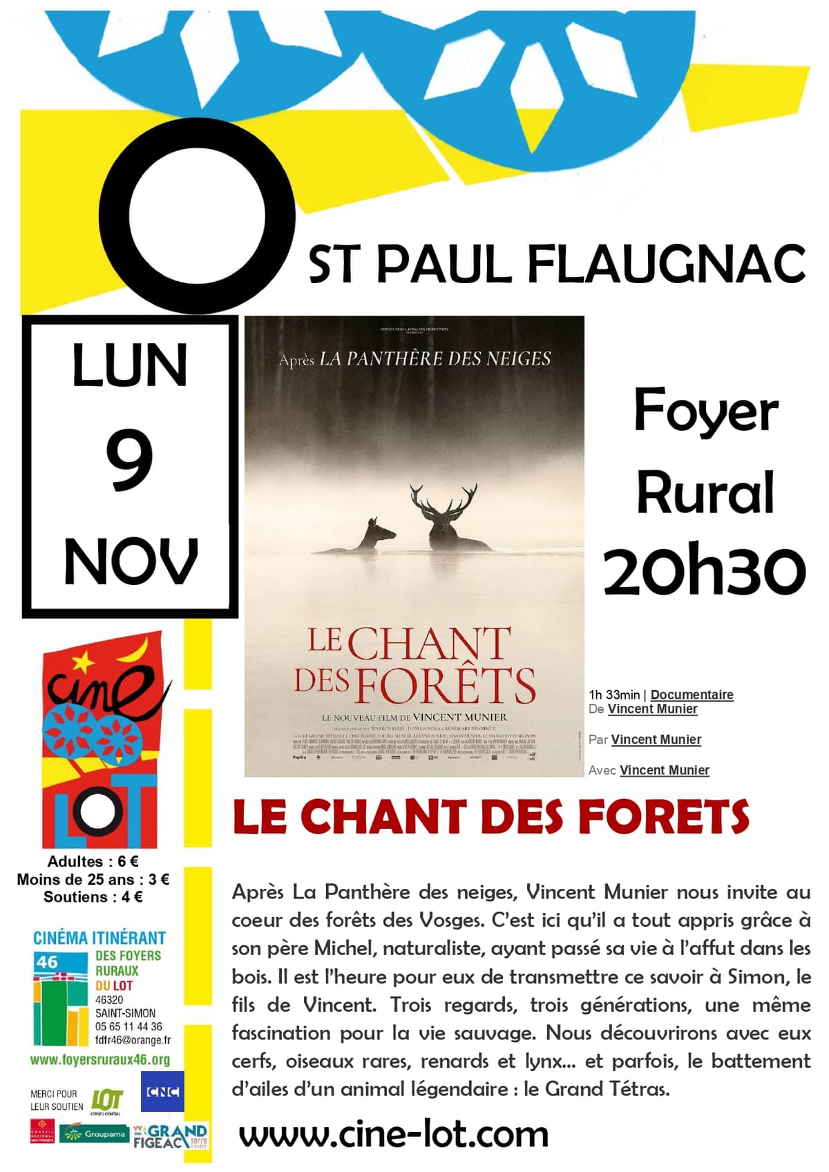 Illustration de l'événement : Ciné-Lot : "Le chant des forêts"