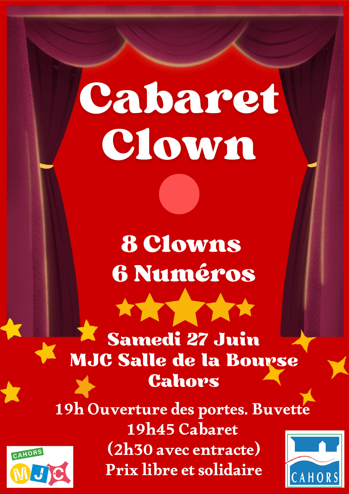 Illustration de l'événement : Cabaret Clown à la MJC de Cahors