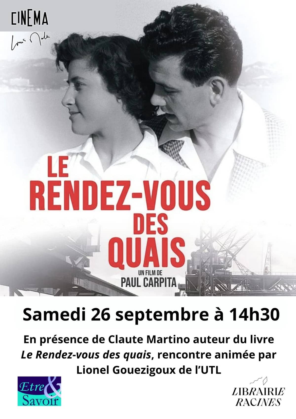 Illustration de l'événement : Ciné-rencontre à Prayssac : "Le Rendez-vous des quais"