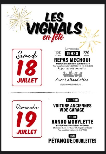 Illustration de l'événement : Les Vignals en fête et rando mobylette
