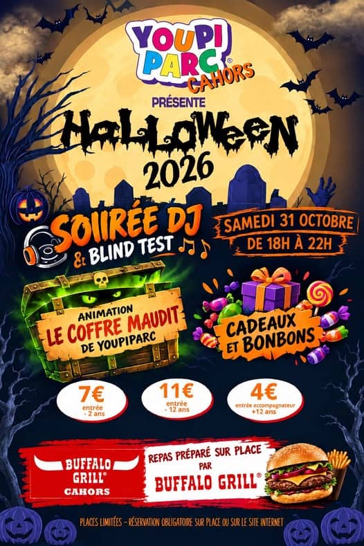 Illustration de l'événement : Soirée DJ Halloween au Youpi Parc
