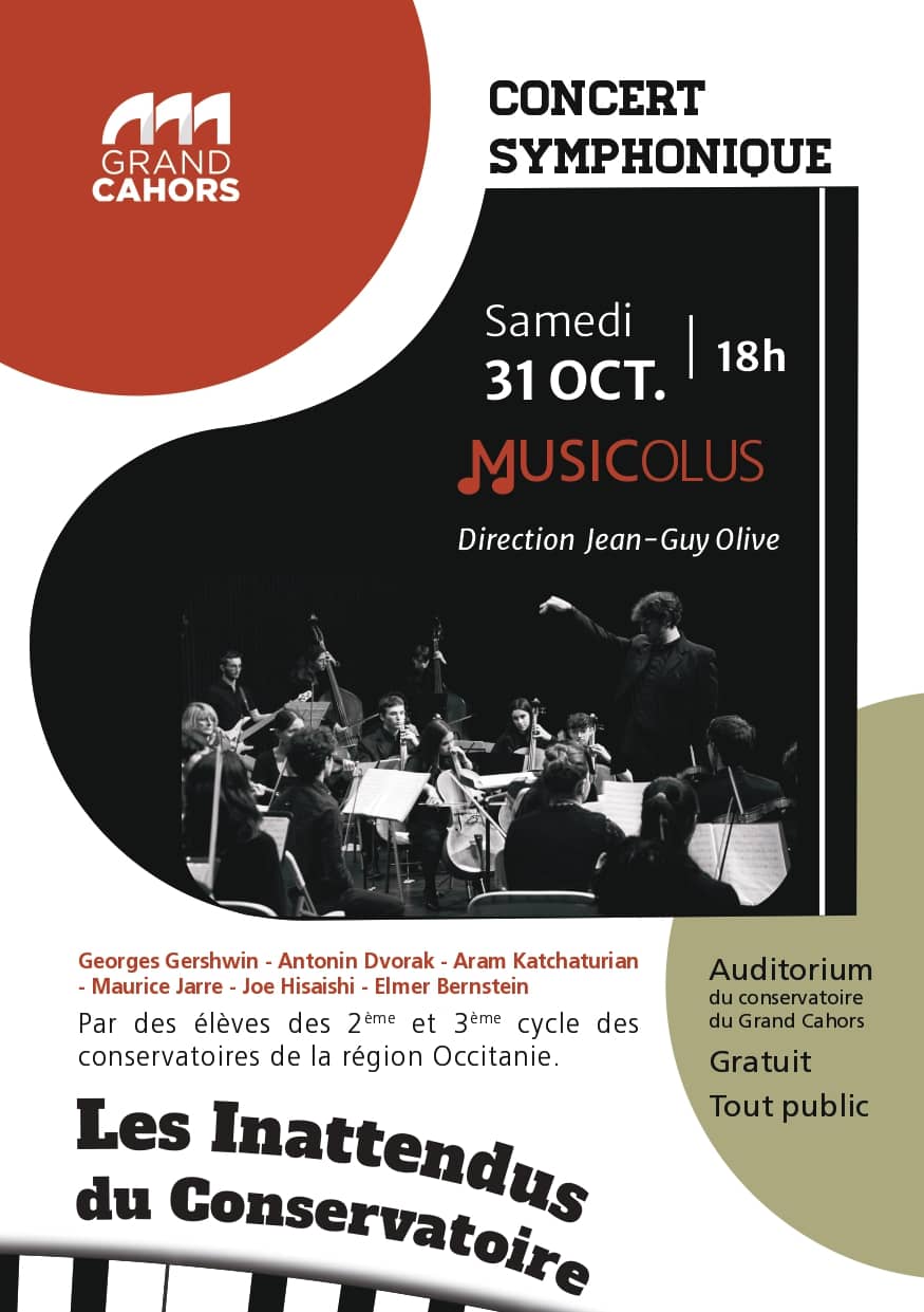 Illustration de l'événement : Concert symphonique « Musicolus » – Les Inattendus du Conservatoire