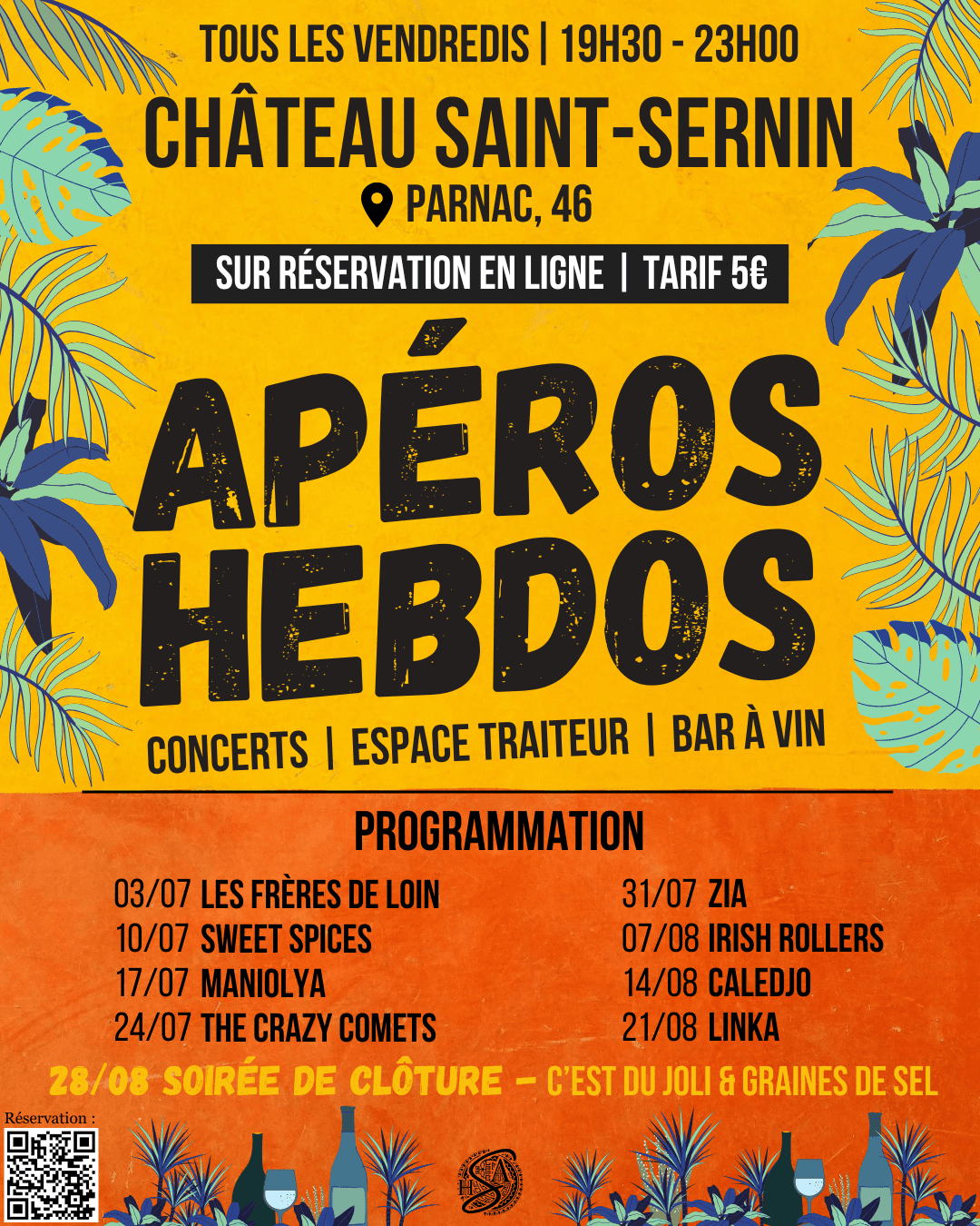 Illustration de l'événement : Apéro-hebdo au Château Saint-Sernin