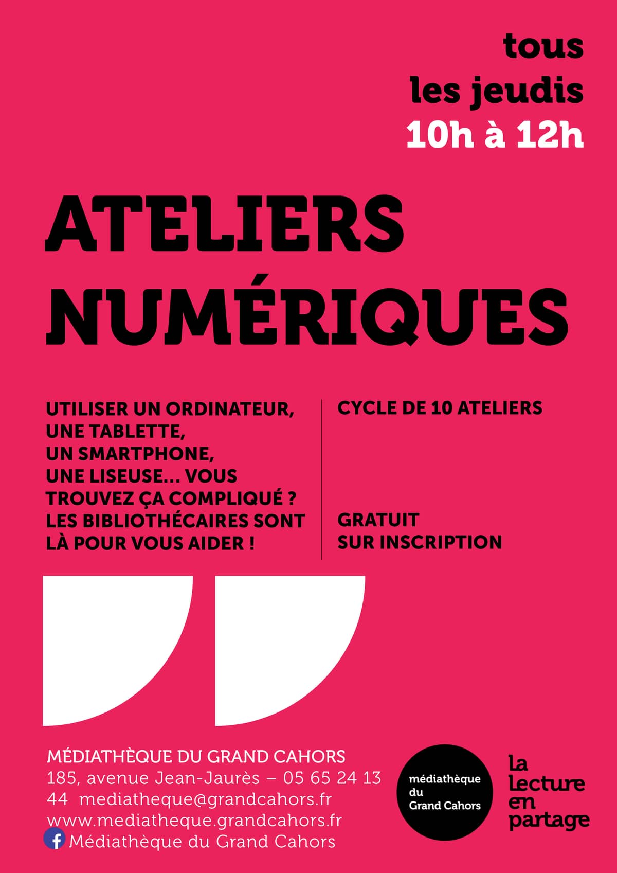 Illustration de l'événement : Ateliers numériques