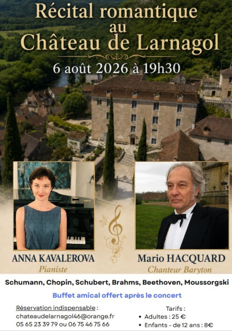 Illustration de l'événement : Récital romantique au Château de Larnagol