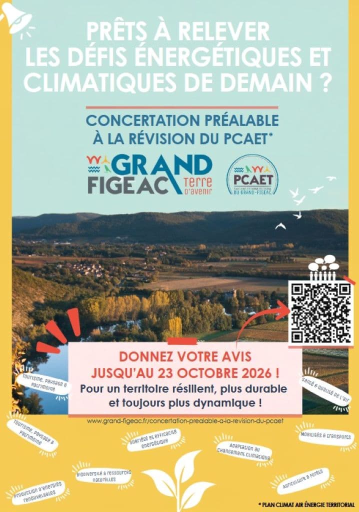 Illustration de l'événement : Temps d'échange, concertation : Plan Climat-Air-Énergie Territorial à Figeac