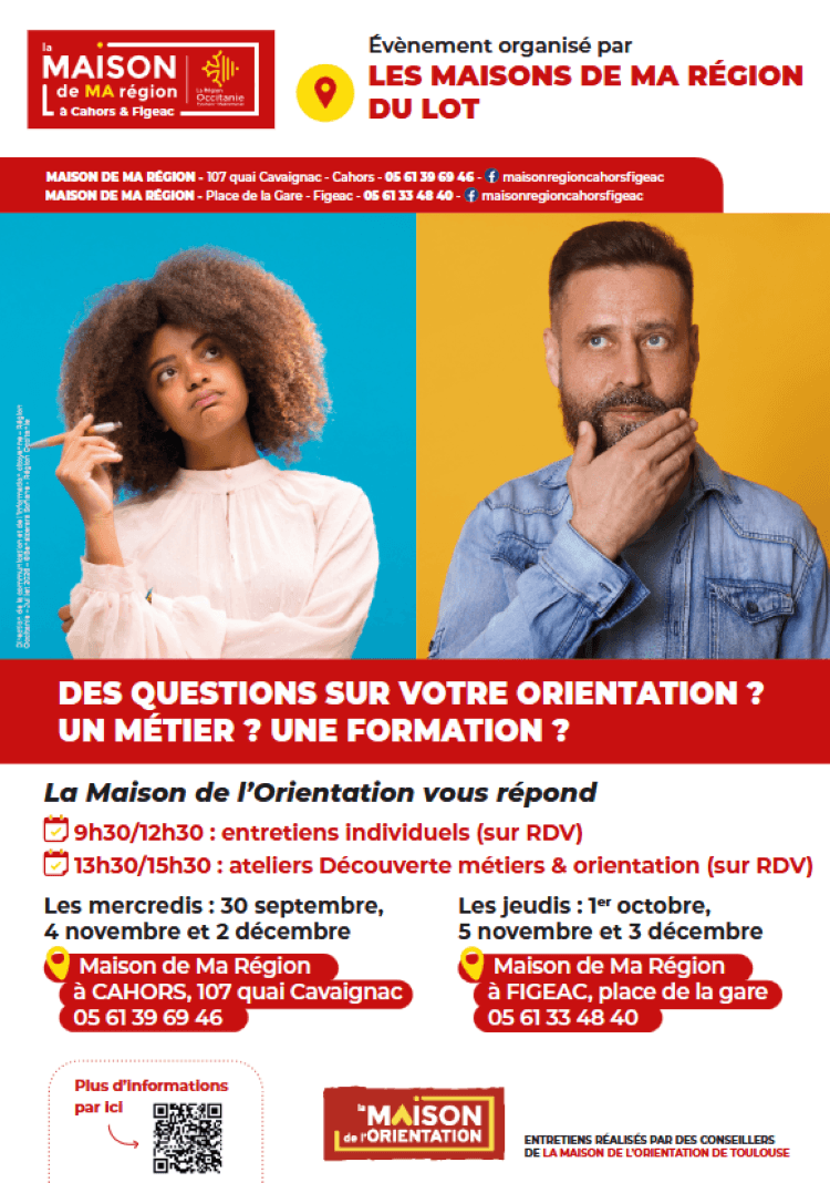 Illustration de l'événement : Ateliers d'orientation à Figeac