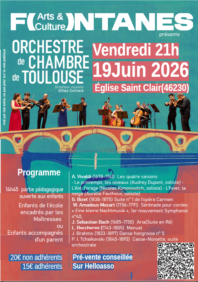 Illustration de l'événement : Concert de l'Orchestre de Chambre de Toulouse