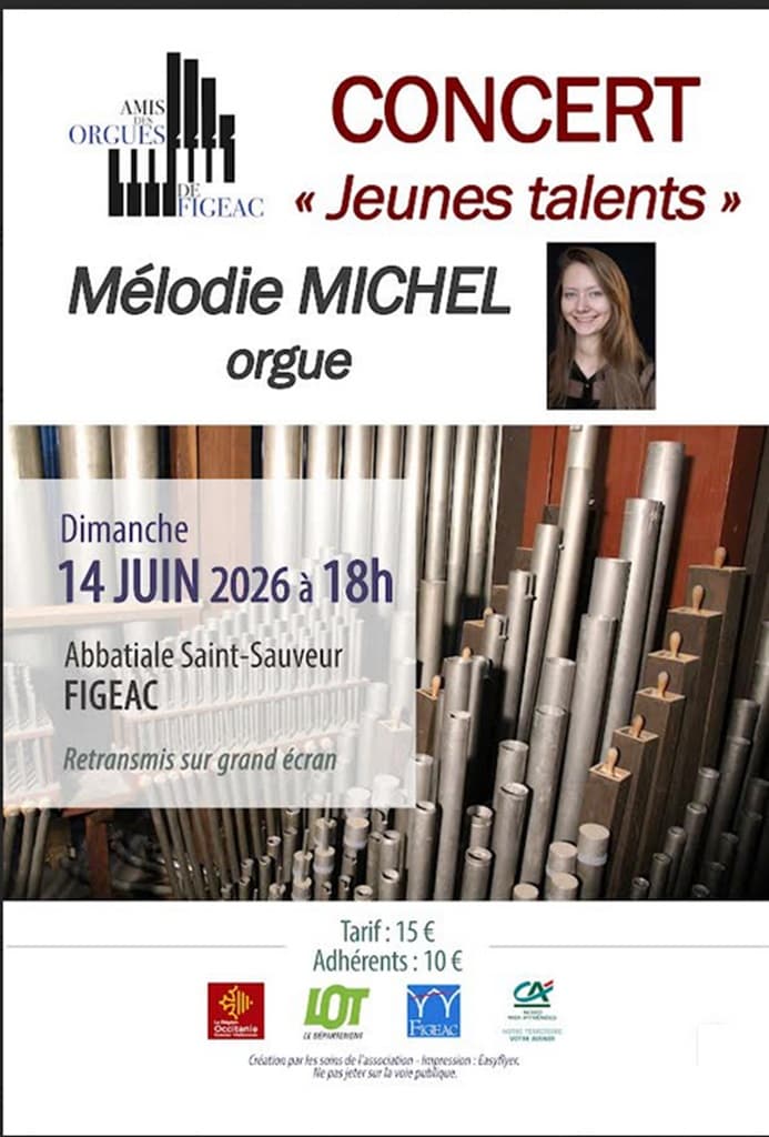 Illustration de l'événement : Concert des Orgues de Figeac - Jeunes talents
