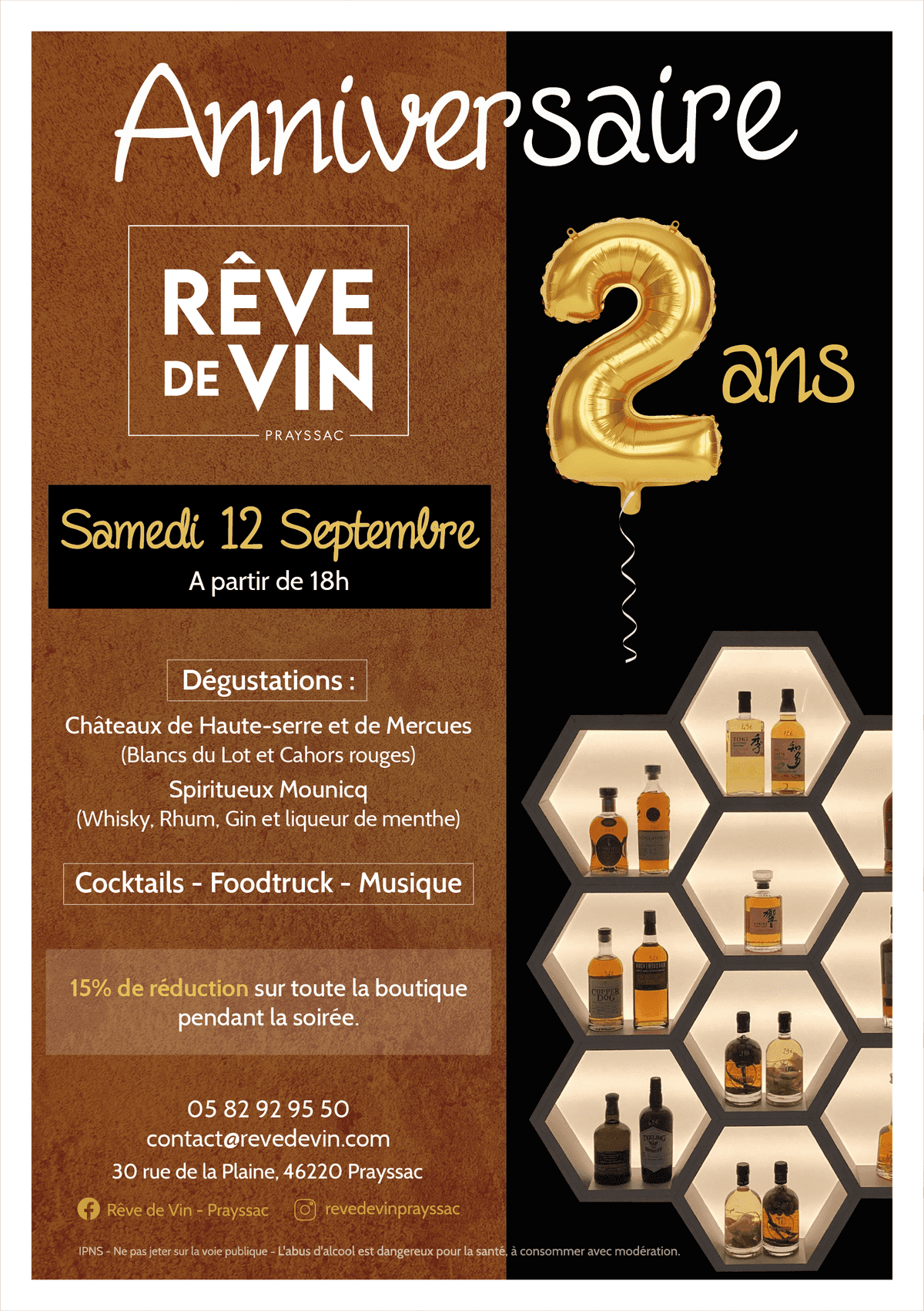 Illustration de l'événement : Rêve de Vin fête ses 2 ans !