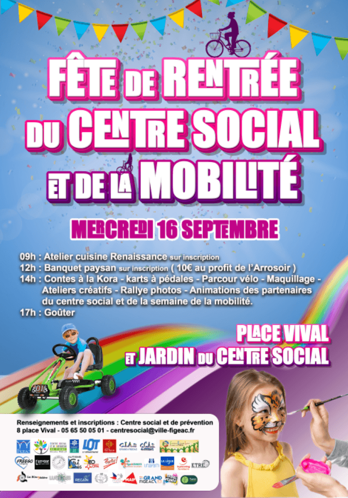 Illustration de l'événement : Fête de Rentrée du Centre Social de Figeac