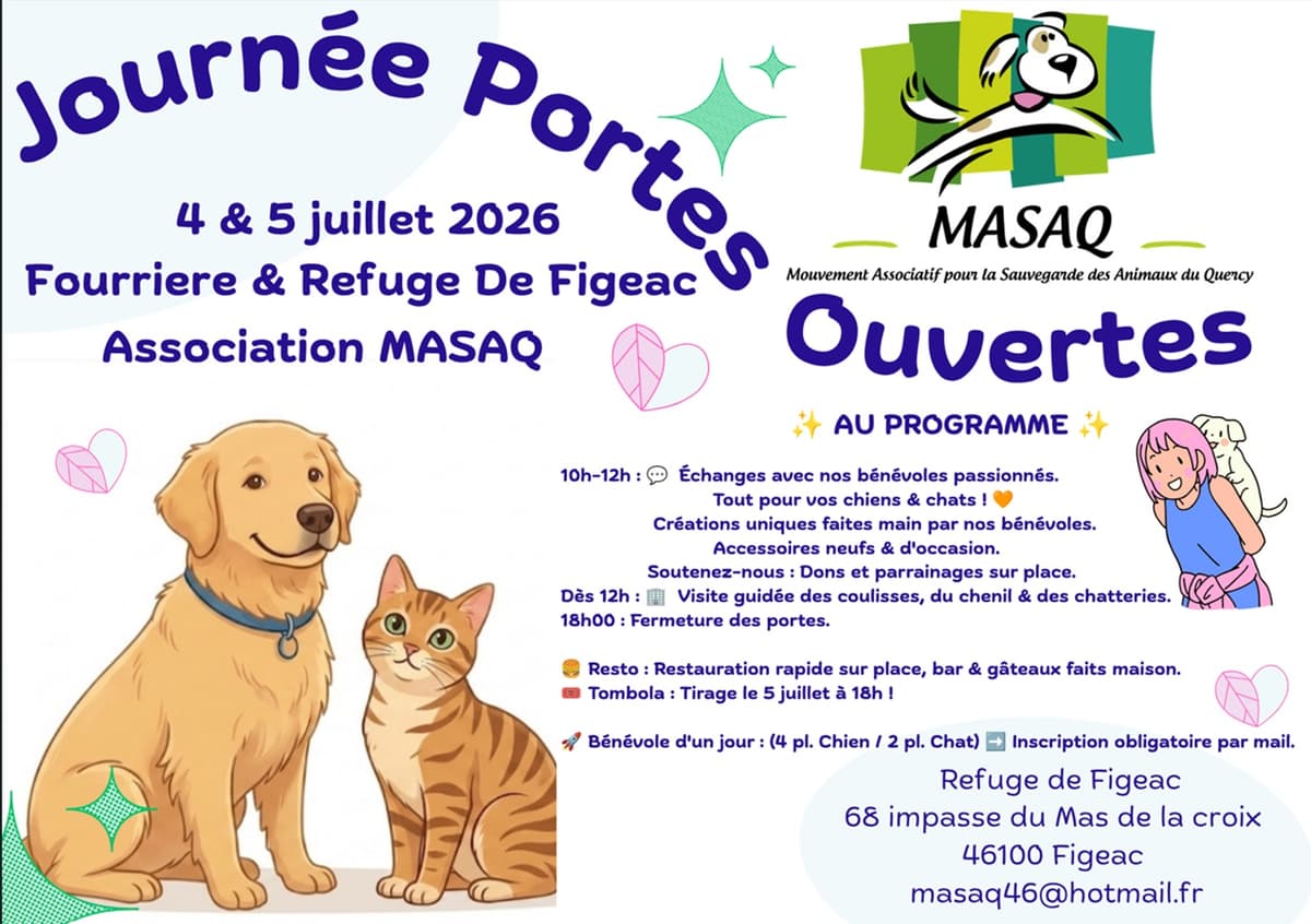 Illustration de l'événement : Portes ouvertes du refuge de Figeac