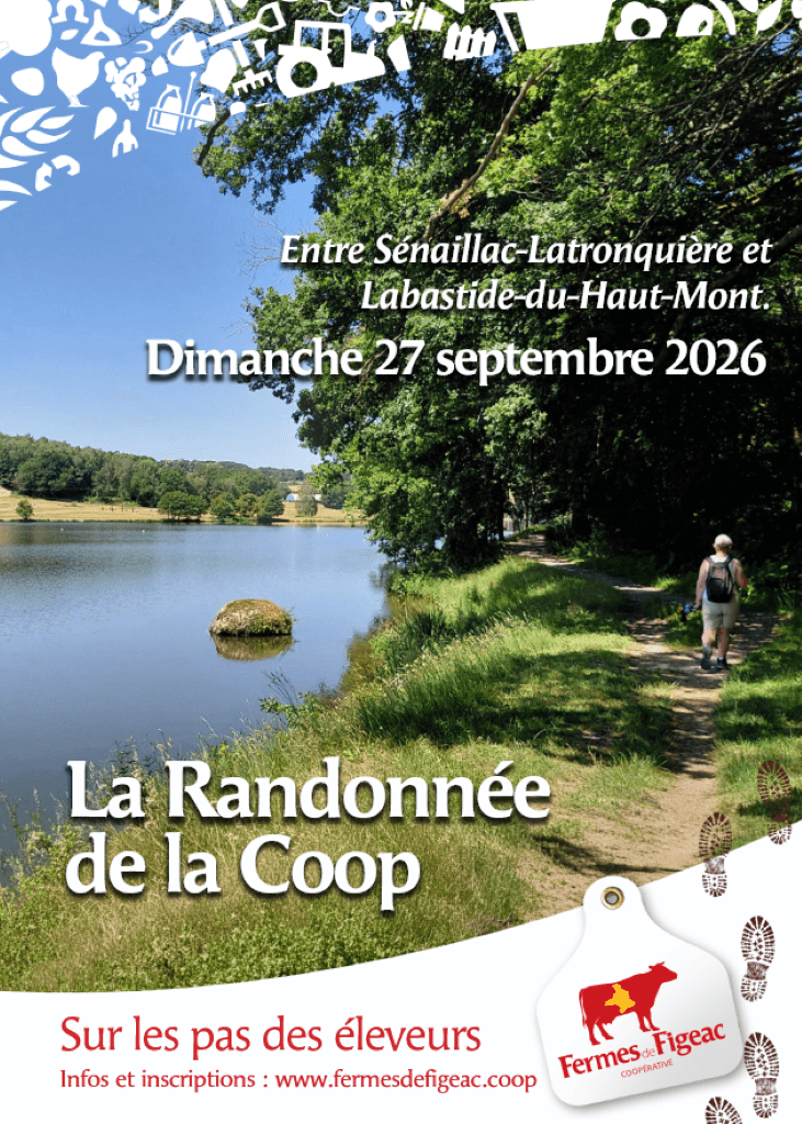 Illustration de l'événement : Fermes de Figeac la Randonnée de la Coop "sur les Pas des Éleveurs"