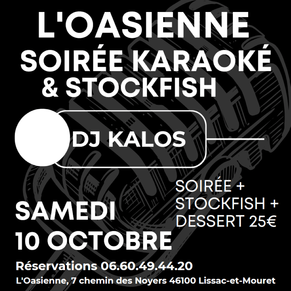Illustration de l'événement : Soirée karaoké à l'Oasienne, Lissac et Mouret