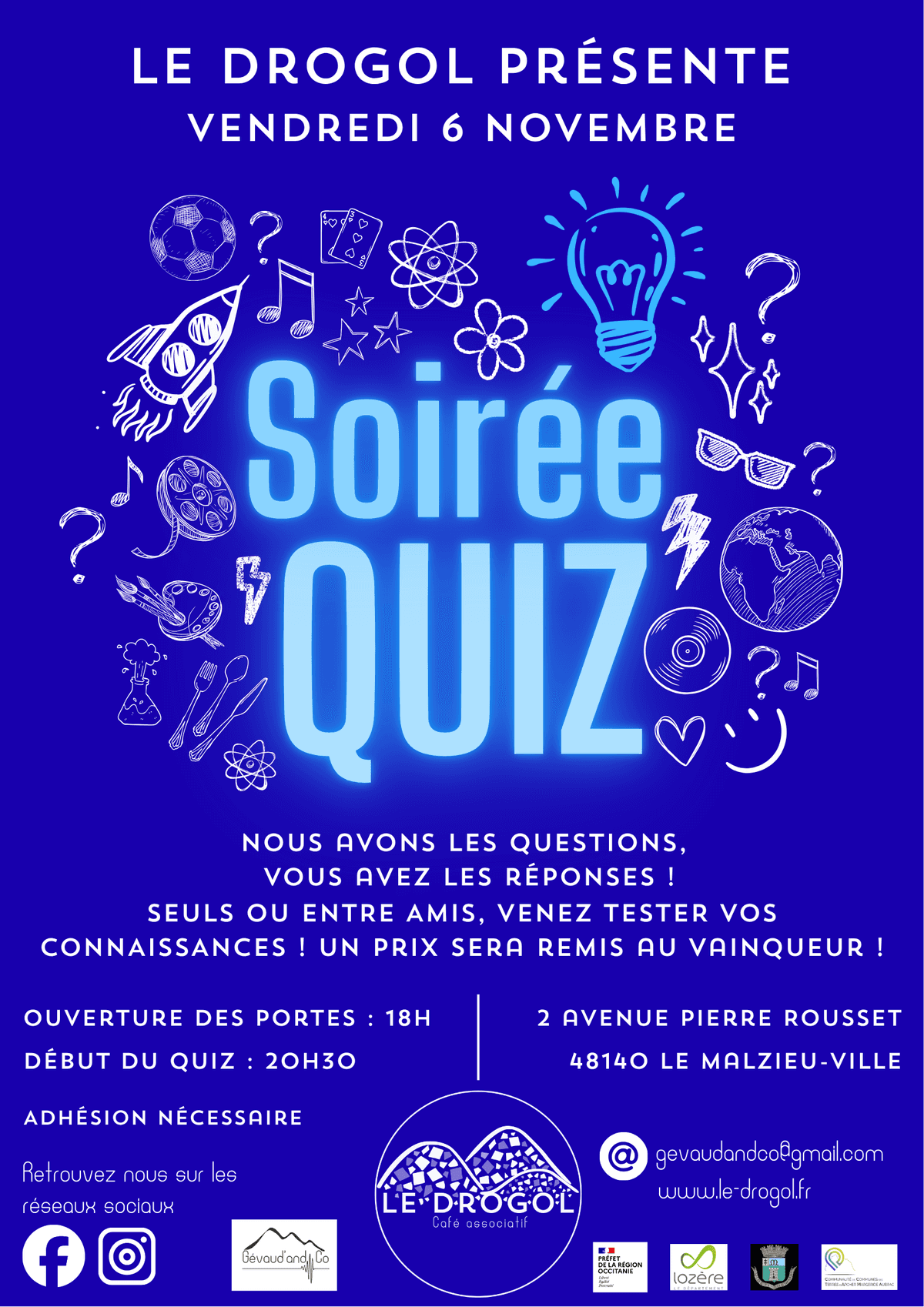 Illustration de l'événement : SOIRÉE QUIZ