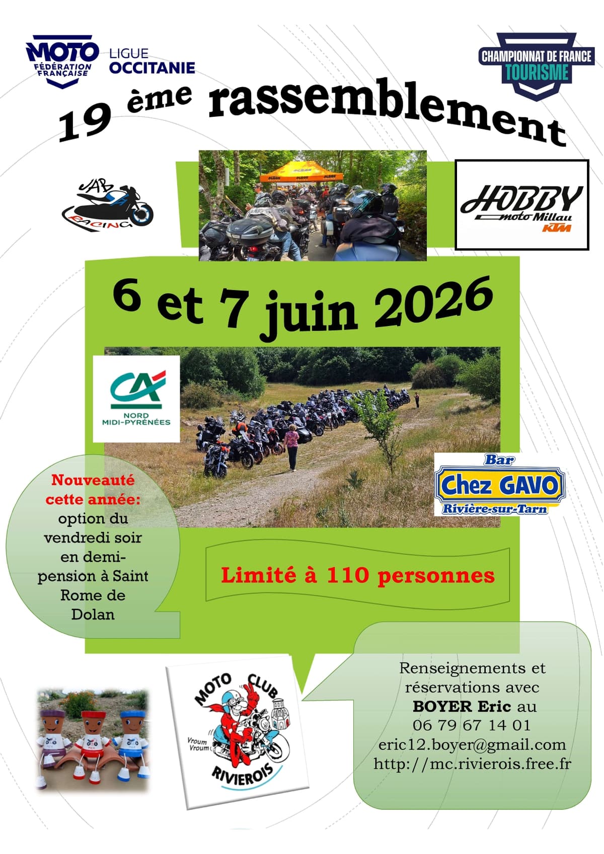Illustration de l'événement : 19ÈME RASSEMBLEMENT DU MOTO-CLUB RIVEROIS