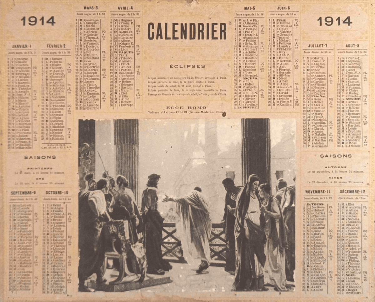 Illustration de l'événement : EXPOSITION : L'ÉVOLUTION DES ALMANACHS DE LA POSTE DEPUIS 1910