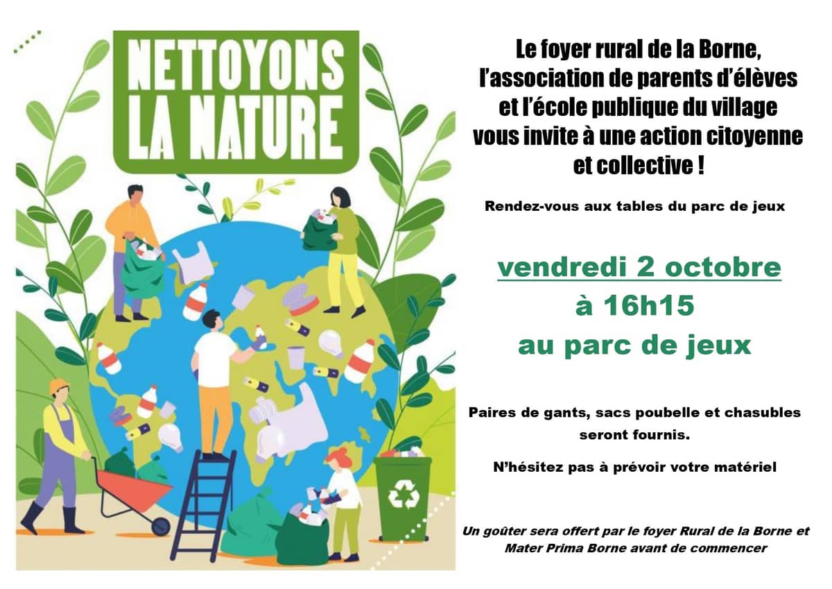 Illustration de l'événement : NETTOYONS LA NATURE