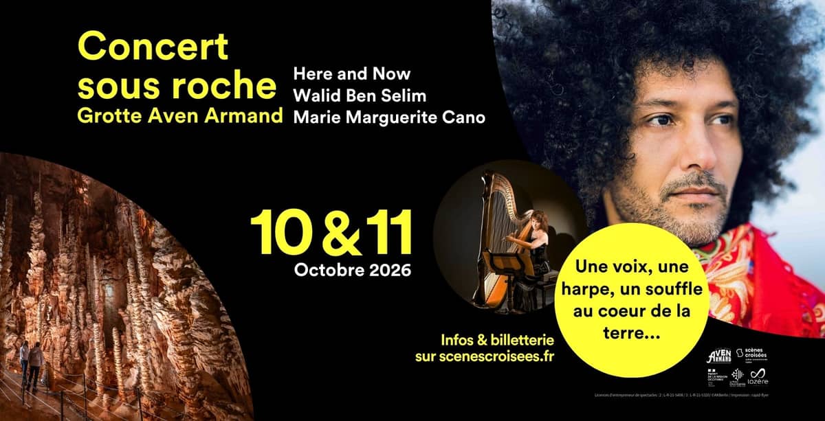 Illustration de l'événement : CONCERT SOUS ROCHE À LA GROTTE AVEN ARMAND