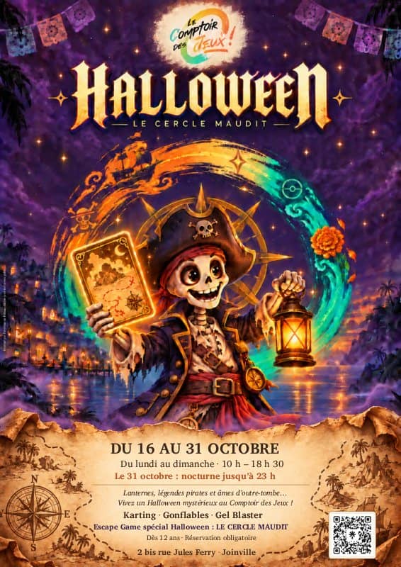 Illustration de l'événement : Halloween au Comptoir des jeux