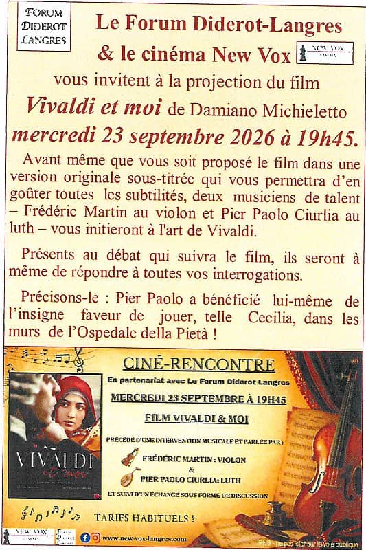 Illustration de l'événement : Ciné-Rencontre avec le film "Vivaldi et moi"