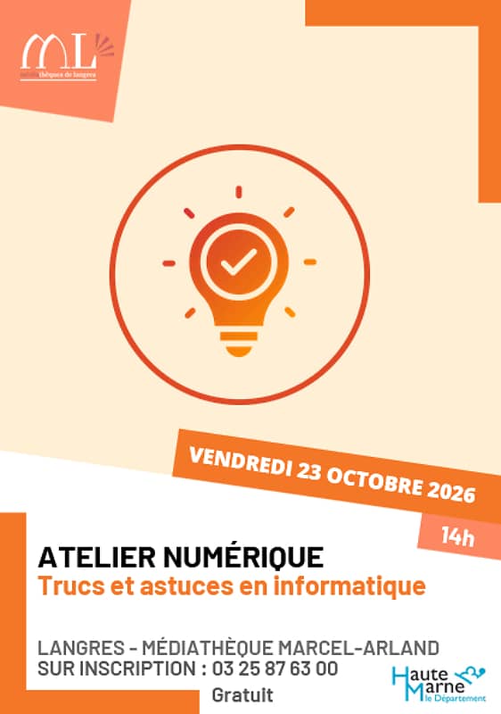 Illustration de l'événement : Atelier numérique - L'informatique ? Plus simple qu'il n'y paraît !