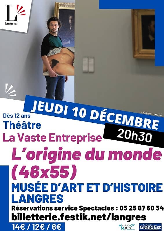 Illustration de l'événement : Théâtre - L'origine du Monde (46x55)