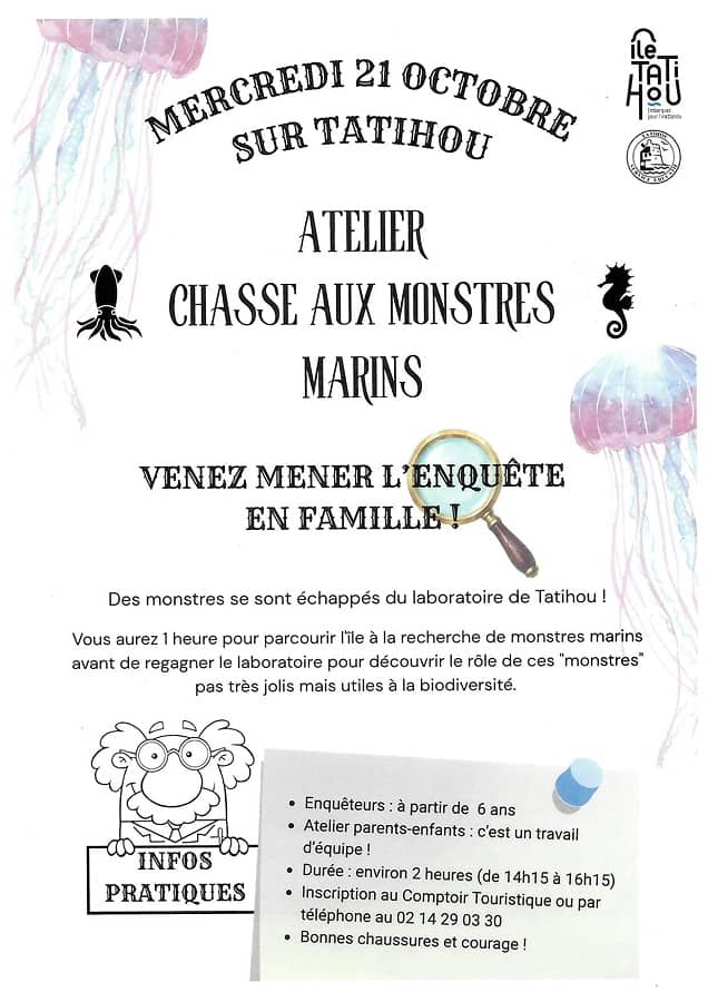 Illustration de l'événement : Atelier : chasse aux monstres marins