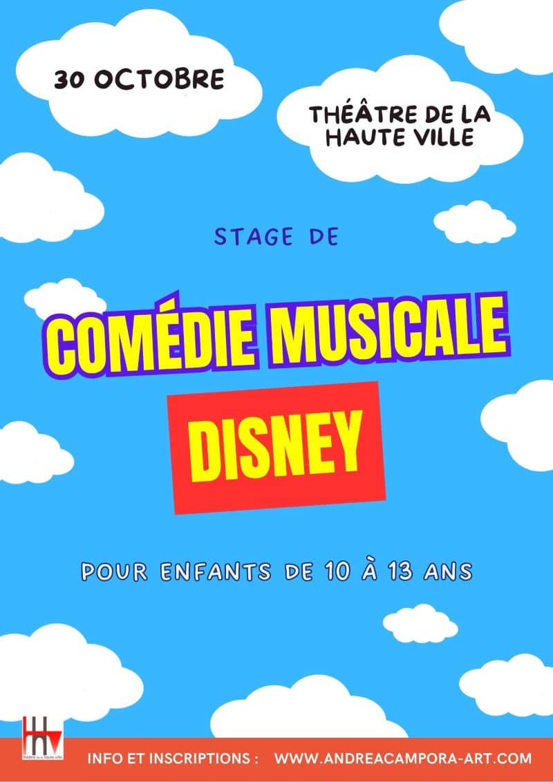 Illustration de l'événement : Stage de comédie musicale pour enfants : DISNEY