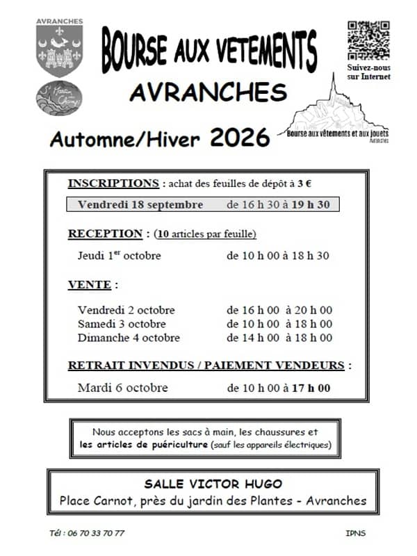 Illustration de l'événement : Bourse aux vêtements d'automne
